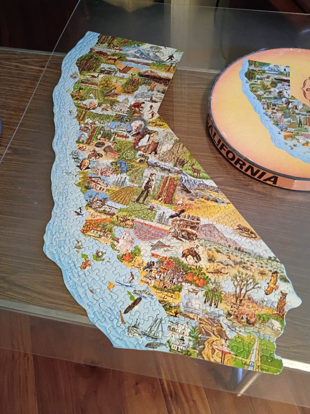 Springbok Map Of California Jigsaw Puzzle, Vintage 1969